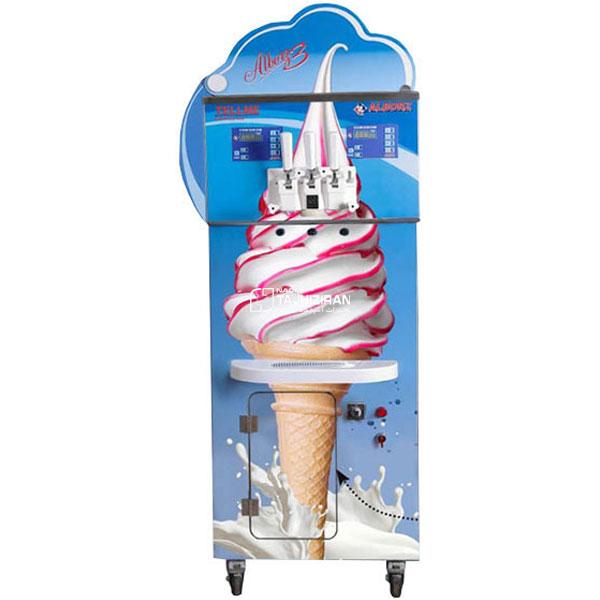 دستگاه بستنی ساز قیفی البرز سرمایش سه فاز 4 اسب ساده