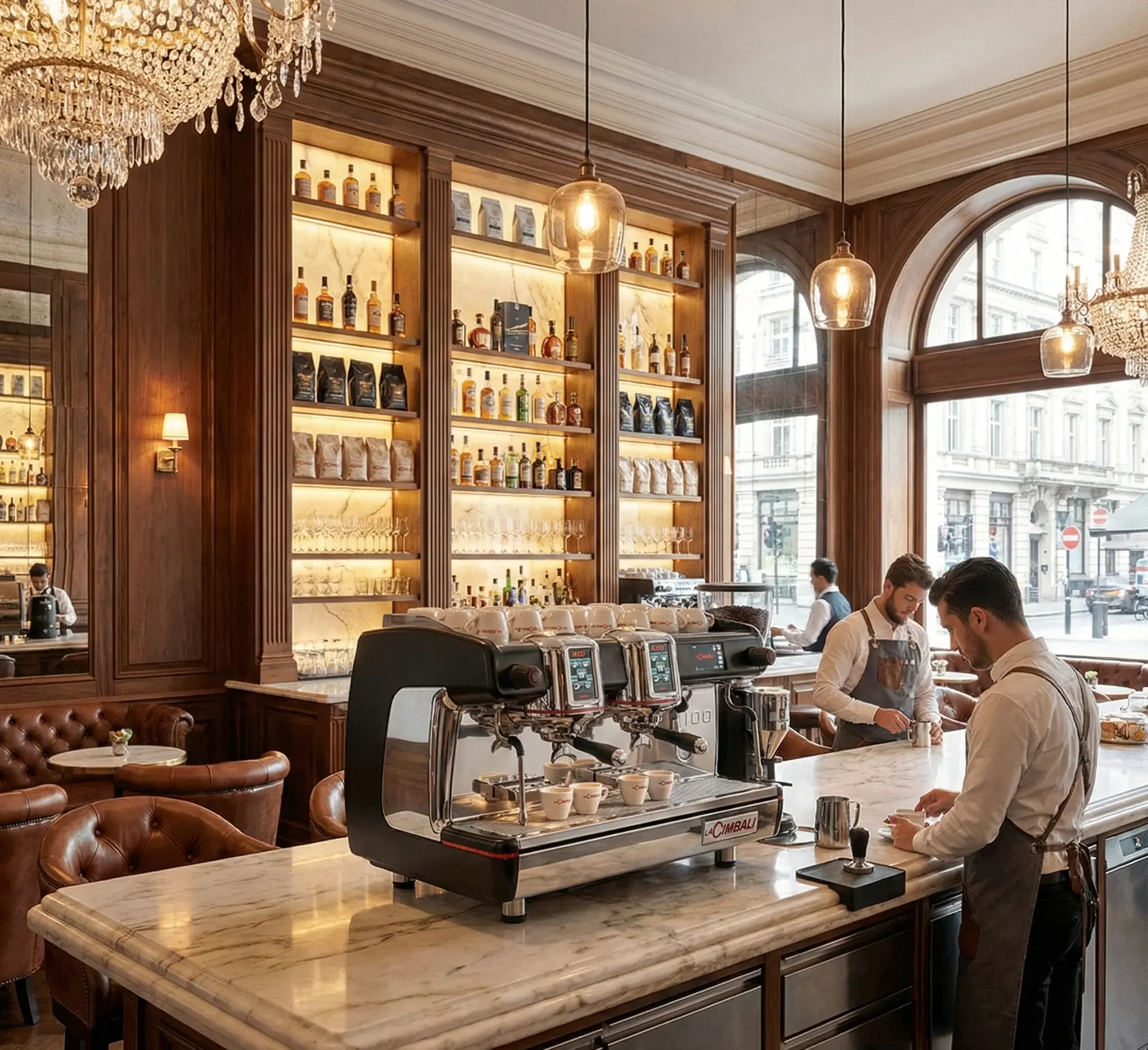 معرفی دستگاه اسپرسو ساز جیمبالی M100 HD دو گروپ اتوماتیک