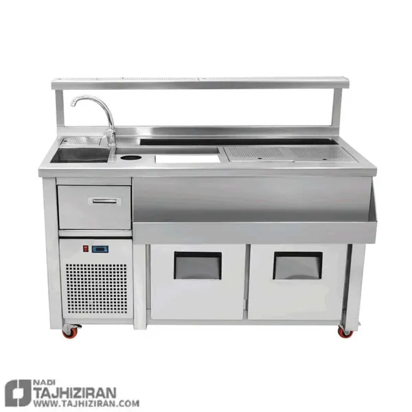 خرید بار استیشن 150 سانت زیر یخچال مکث سیلور Max Silver