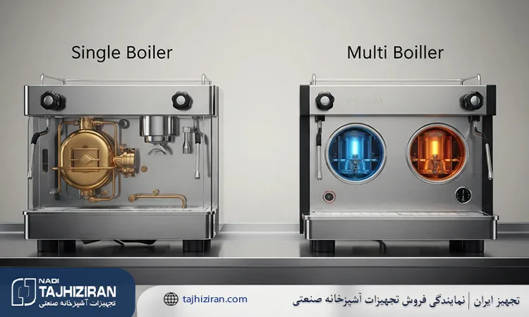 بررسی تفاوت اسپرسوساز مولتی بویلر و سینگل بویلر